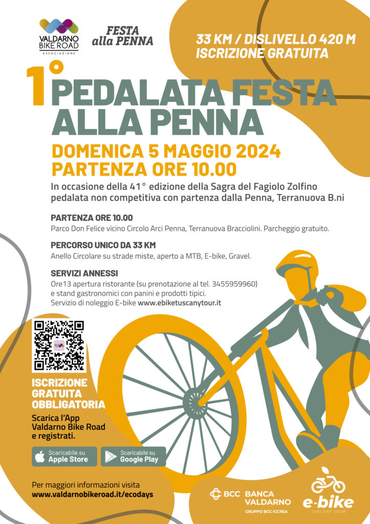 Domenica 5 Maggio 2024 prima Pedalata Festa alla Penna